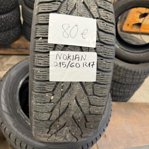 0dc588e2-2a68-4912-8d2c-080c823cd029 Nokian kitkarenkaat 215/60-17 4kpl käytetyt / Renkaiden asennus 50-100€